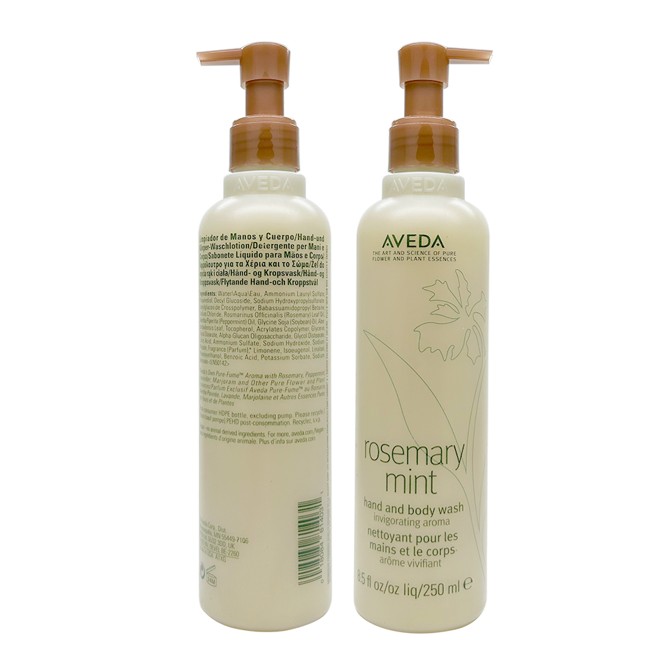 The aromatic combination of rosemary and peppermint creates a stimulating and awakening scent that energizes your senses, making each wash a delightful experience.